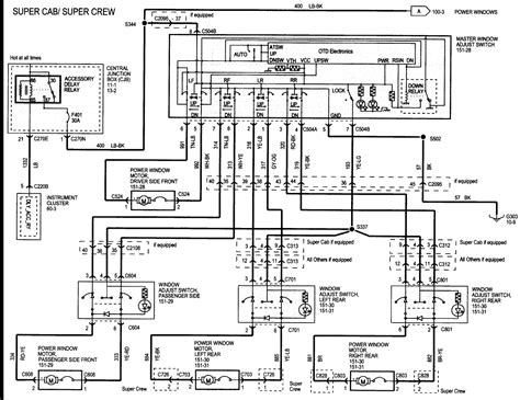 2007 ford taurus power window wiring diagram 